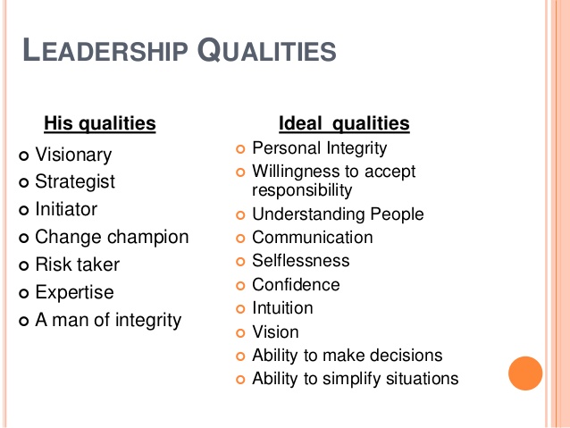 The qualities of a good leader essay
